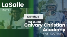 Matchup: LaSalle vs. Calvary Christian Academy 2020