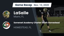 Recap: LaSalle  vs. Somerset Academy Charter South Homestead 2020