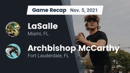 Recap: LaSalle  vs. Archbishop McCarthy  2021