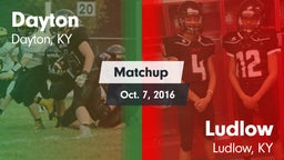 Matchup: Dayton vs. Ludlow  2016