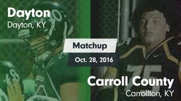 Matchup: Dayton vs. Carroll County  2016