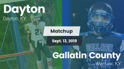 Matchup: Dayton vs. Gallatin County  2019