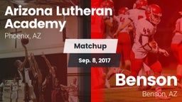 Matchup: Arizona Lutheran Aca vs. Benson  2017