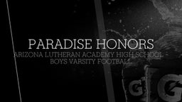 Arizona Lutheran Academy football highlights Paradise Honors