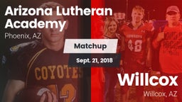 Matchup: Arizona Lutheran Aca vs. Willcox  2018