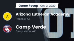 Recap: Arizona Lutheran Academy  vs. Camp Verde  2020