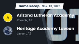 Recap: Arizona Lutheran Academy  vs. Heritage Academy Laveen 2020