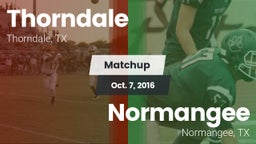 Matchup: Thorndale vs. Normangee  2016