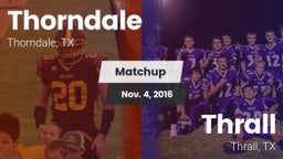 Matchup: Thorndale vs. Thrall  2016