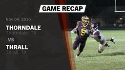 Recap: Thorndale  vs. Thrall  2016