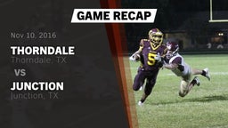 Recap: Thorndale  vs. Junction  2016