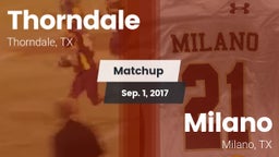 Matchup: Thorndale vs. Milano  2017