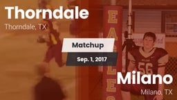 Matchup: Thorndale vs. Milano  2016