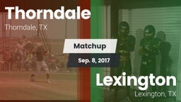 Matchup: Thorndale vs. Lexington  2017