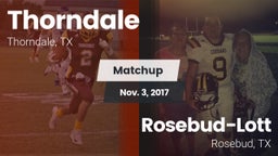 Matchup: Thorndale vs. Rosebud-Lott  2017