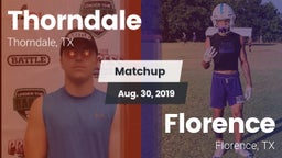 Matchup: Thorndale vs. Florence  2019