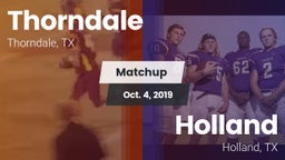 Matchup: Thorndale vs. Holland  2019