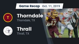Recap: Thorndale  vs. Thrall  2019