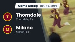 Recap: Thorndale  vs. Milano  2019