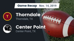 Recap: Thorndale  vs. Center Point  2019