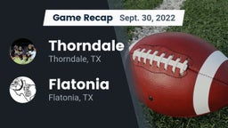 Recap: Thorndale  vs. Flatonia  2022