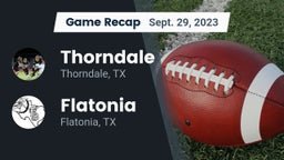 Recap: Thorndale  vs. Flatonia  2023