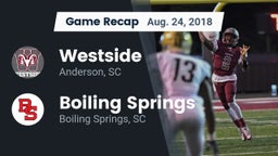 Recap: Westside  vs. Boiling Springs 2018