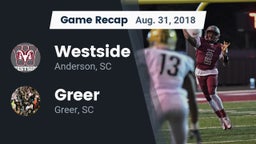 Recap: Westside  vs. Greer  2018