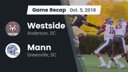 Recap: Westside  vs. Mann  2018