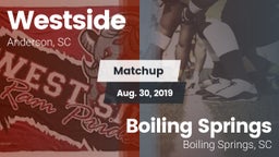 Matchup: Westside vs. Boiling Springs 2019