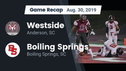 Recap: Westside  vs. Boiling Springs 2019