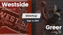 Matchup: Westside vs. Greer  2019