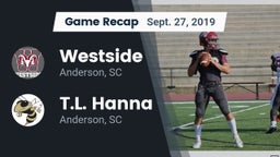 Recap: Westside  vs. T.L. Hanna  2019