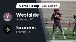 Recap: Westside  vs. Laurens  2019