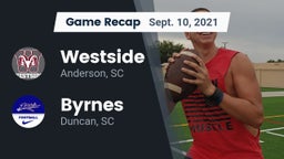 Recap: Westside  vs. Byrnes  2021