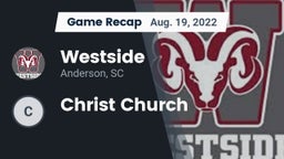 Recap: Westside  vs. Christ Church 2022
