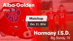 Matchup: Alba-Golden vs. Harmony I.S.D. 2016