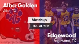 Matchup: Alba-Golden vs. Edgewood  2016