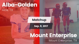 Matchup: Alba-Golden vs. Mount Enterprise 2017