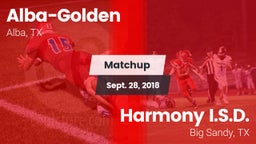 Matchup: Alba-Golden vs. Harmony I.S.D. 2018