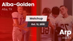 Matchup: Alba-Golden vs. Arp  2018
