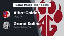 Recap: Alba-Golden  vs. Grand Saline  2018