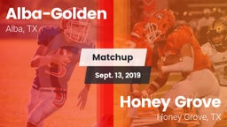 Matchup: Alba-Golden vs. Honey Grove  2019