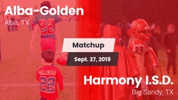 Matchup: Alba-Golden vs. Harmony I.S.D. 2019