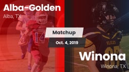 Matchup: Alba-Golden vs. Winona  2019