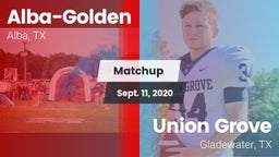 Matchup: Alba-Golden vs. Union Grove  2020