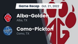 Recap: Alba-Golden  vs. Como-Pickton  2022