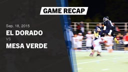 Recap: El Dorado  vs. Mesa Verde  2015