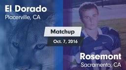 Matchup: El Dorado vs. Rosemont  2016