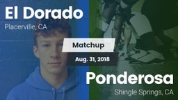 Matchup: El Dorado vs. Ponderosa  2018
